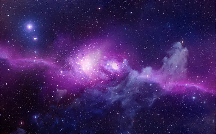 紫色浪漫星空