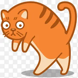 橙色猫咪萌猫PNG图标