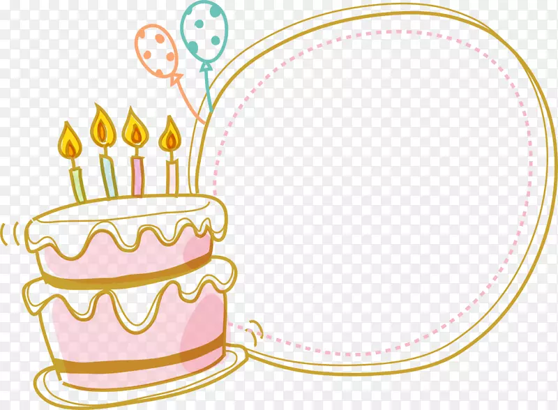 生日蛋糕-蛋糕边框