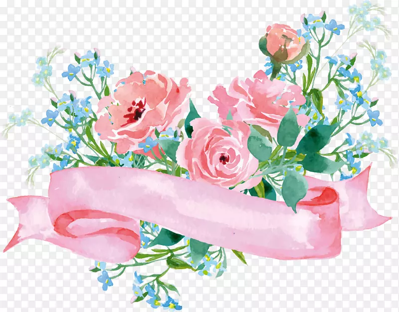 花园玫瑰花纸-花卉装饰