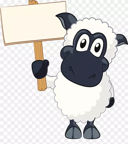 绵羊山羊卡通-卡通羔羊