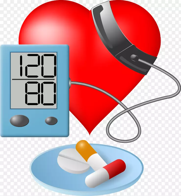 血压、高血压、血压计、卡式心脏和血压计