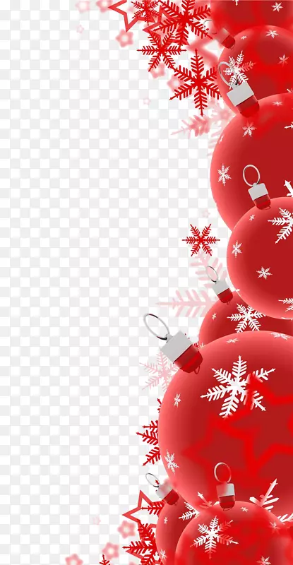 圣诞装饰圣诞老人剪贴画-红色圣诞装饰
