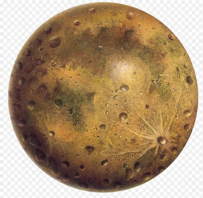 月球太阳系行星下载-月球透视行星的青铜表面