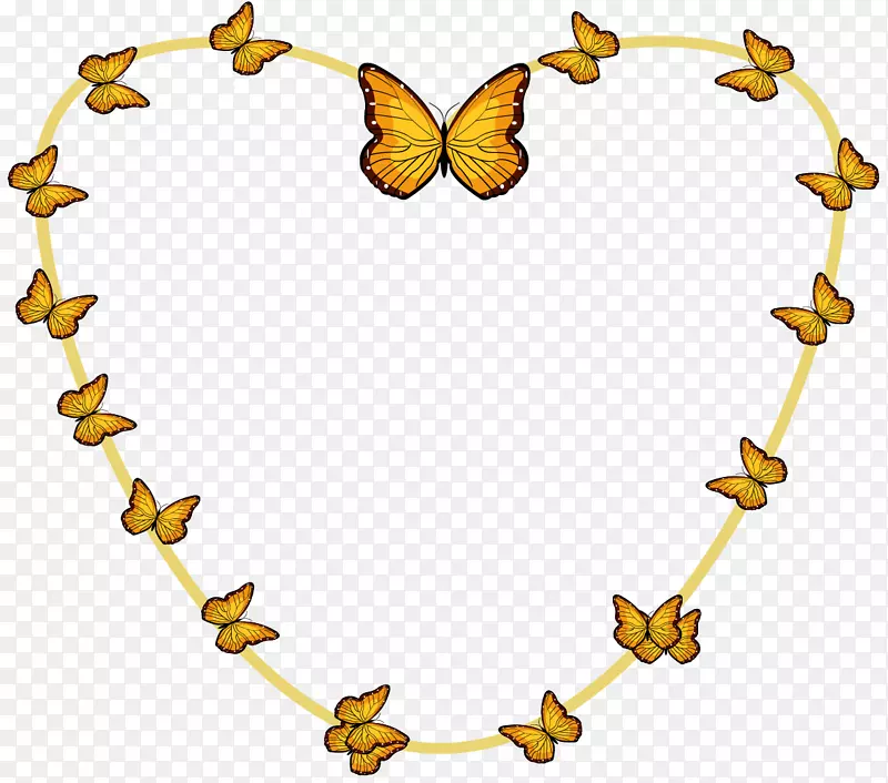 蝴蝶-绘制的边界蝴蝶