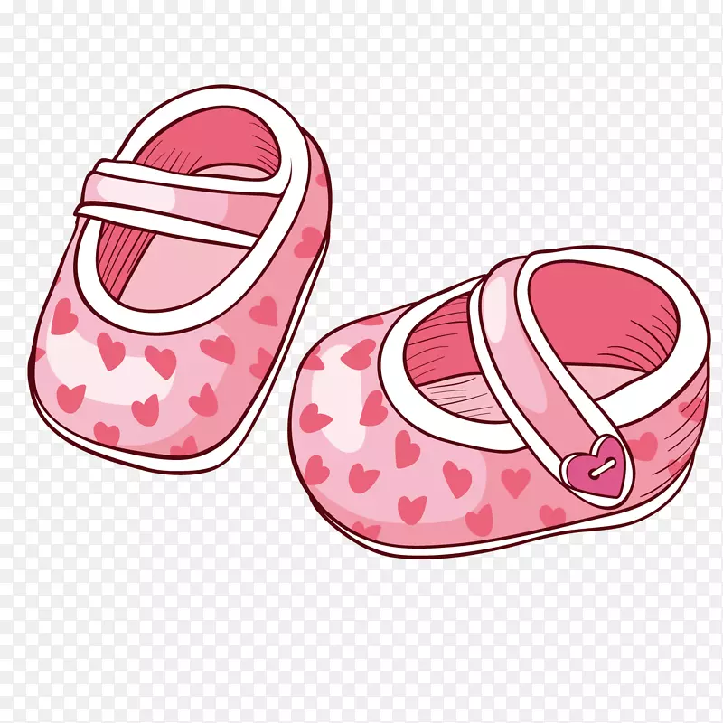 婴儿鞋垫插画-婴儿鞋