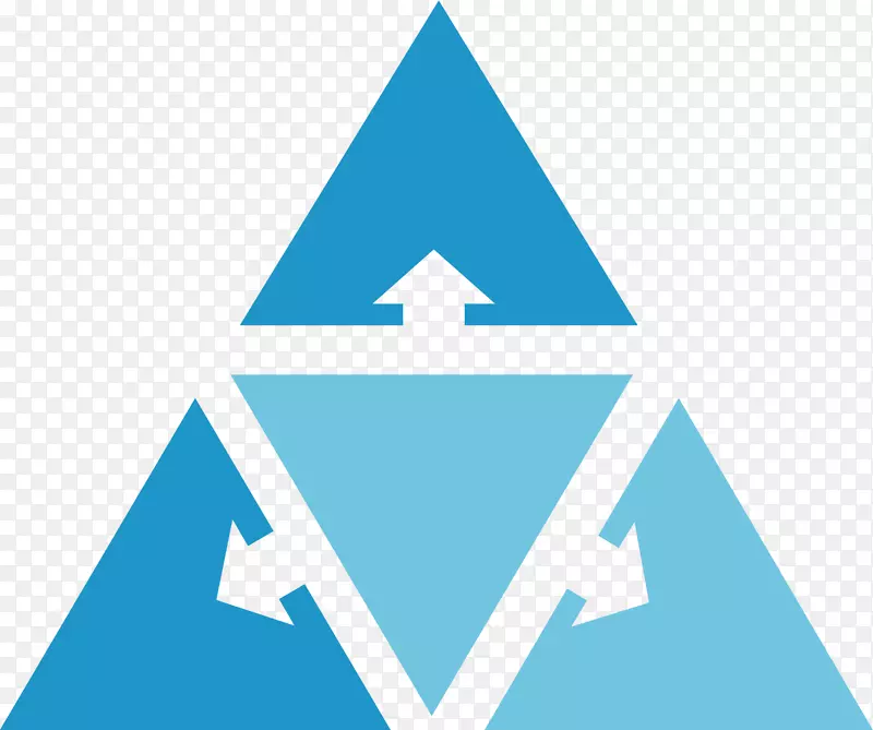 三角形箭头图-三角形箭头创作ppt图
