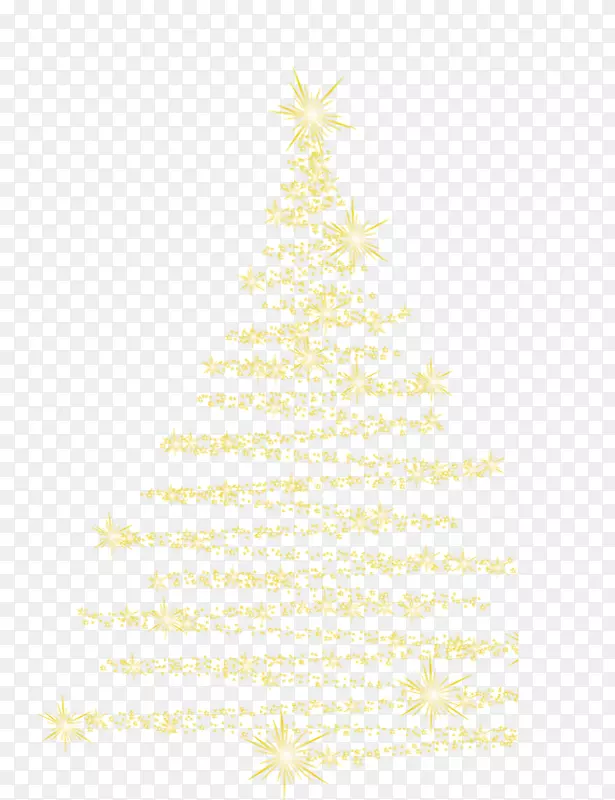 圣诞树云杉圣诞装饰图案-星星树
