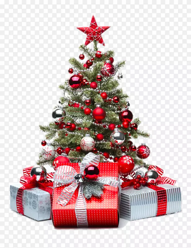 圣诞树圣诞装饰品-红色圣诞树