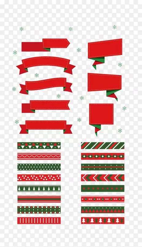 纸圣诞红圣诞图案标签材料