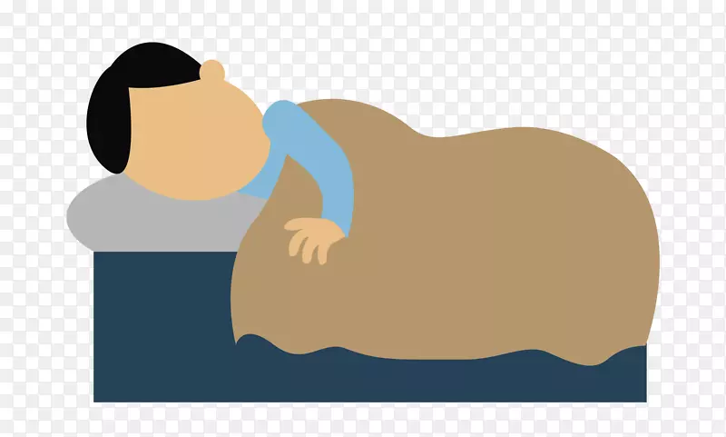 世界睡眠日背痛，非典型溶血性尿毒症病-卡通睡眠男子