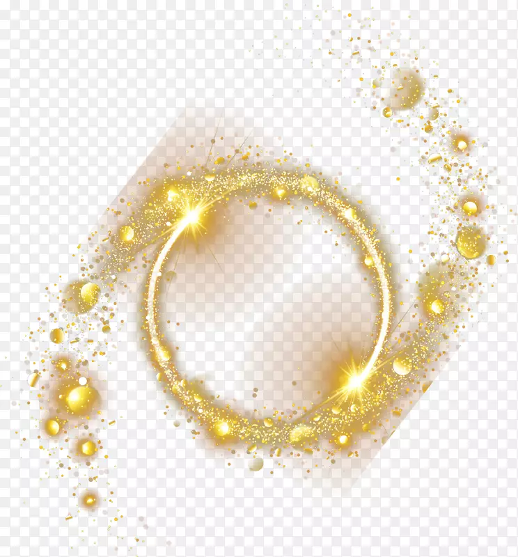 黄色圆形珠宝图案-金色装饰材料冷沙漠化孔