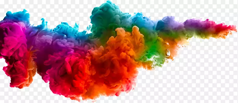 彩色染料纺织品涂料水创意彩云