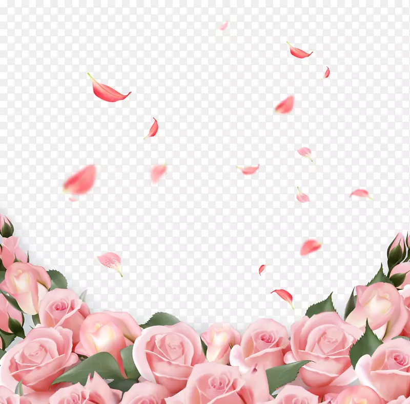 玫瑰花婚礼邀请函粉红色玫瑰