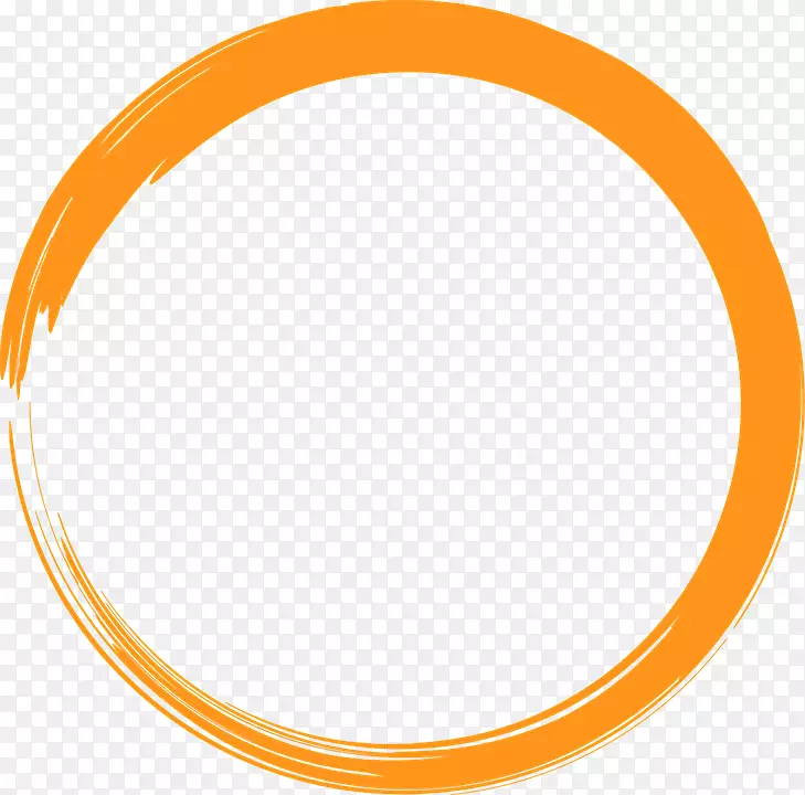 圆圈图标-涂成橙色的圆圈