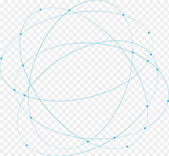 圆点角面积图案.环绕科学技术的蓝色抽象几何线
