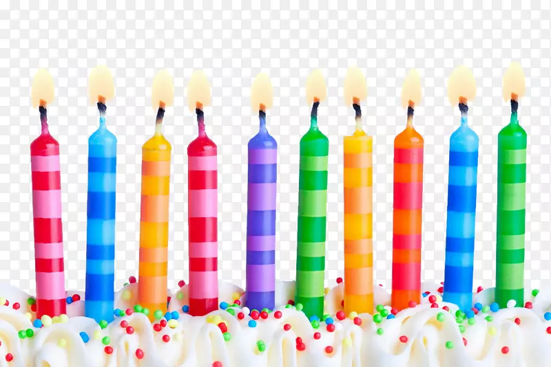 生日蛋糕蜡烛摄影剪贴画-生日蜡烛
