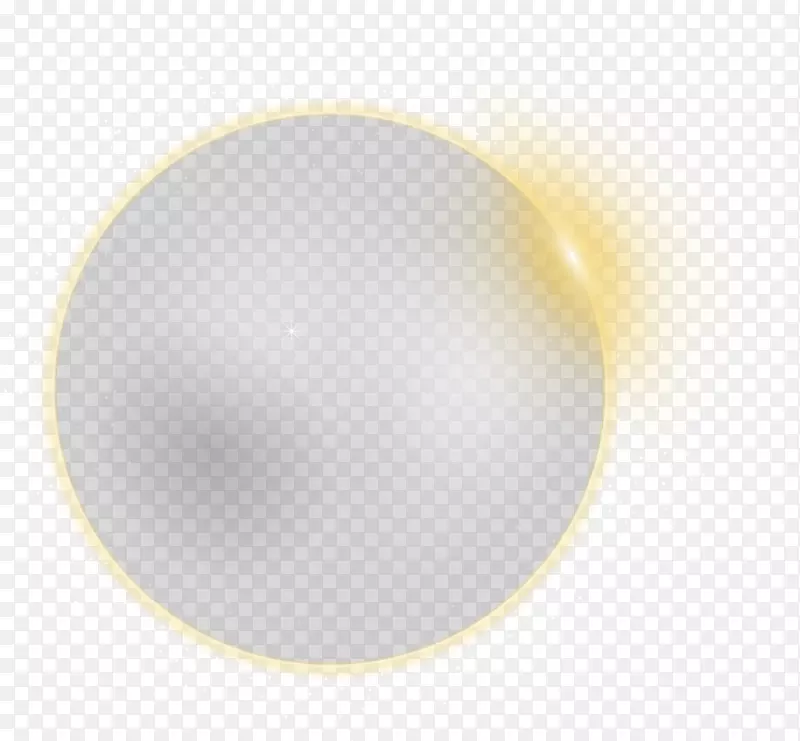 黄色圆图案-发光圆效应元件