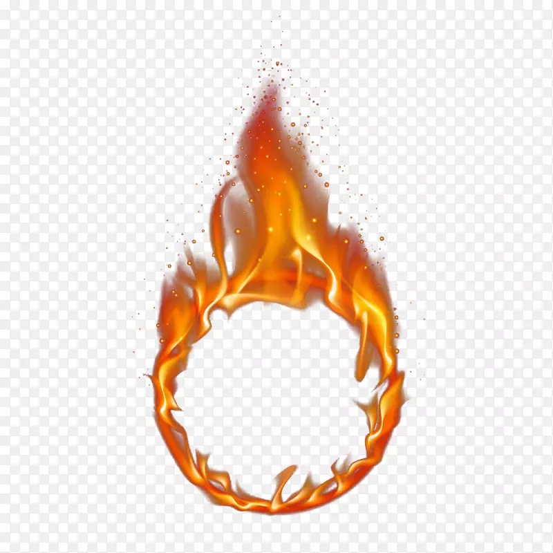 火焰-红色火焰环