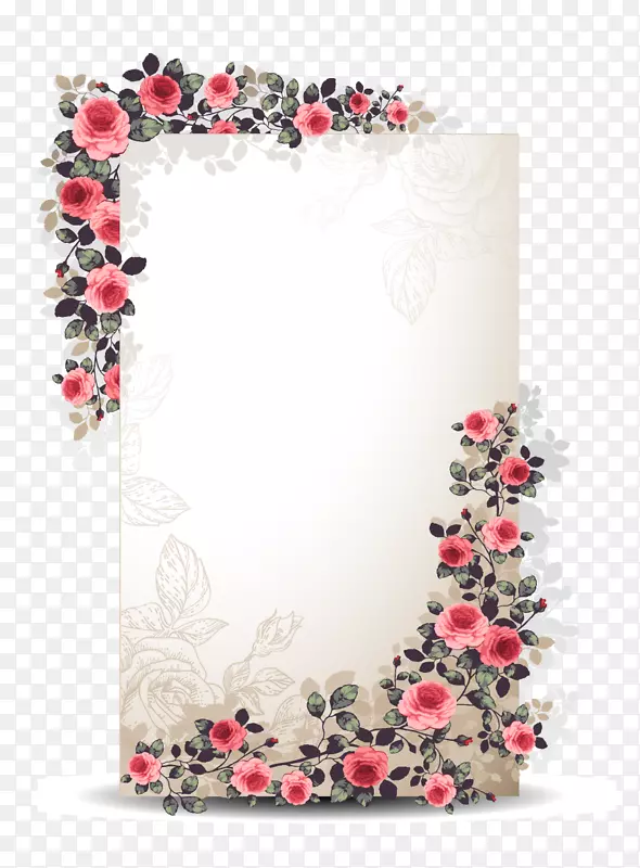 花卉纸花卉设计花卉边框