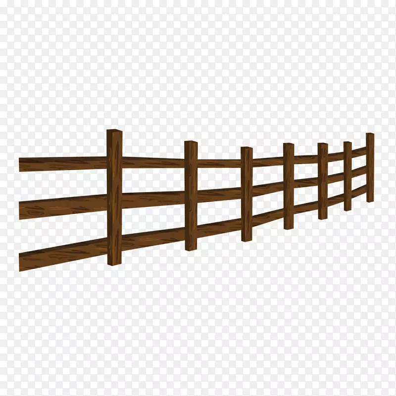 栅栏木图标.无花果棕色木栅栏