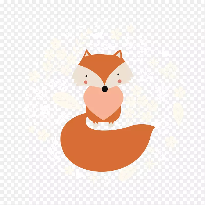 绘画艺术-卡通狐狸