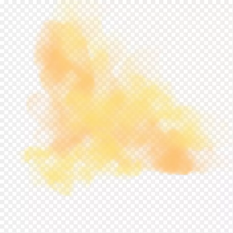 线角点黄色图案-橙色雾