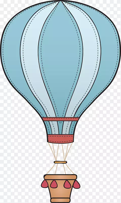 热气球气垫图标-气球装饰