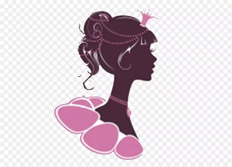 公主图-加冕女性头部轮廓