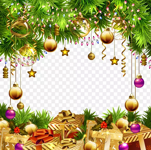 圣诞树纸圣诞装饰品-美丽的圣诞装饰品背景