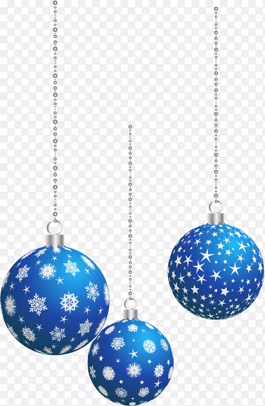 圣诞装饰品圣诞装饰剪贴画蓝色圣诞装饰球