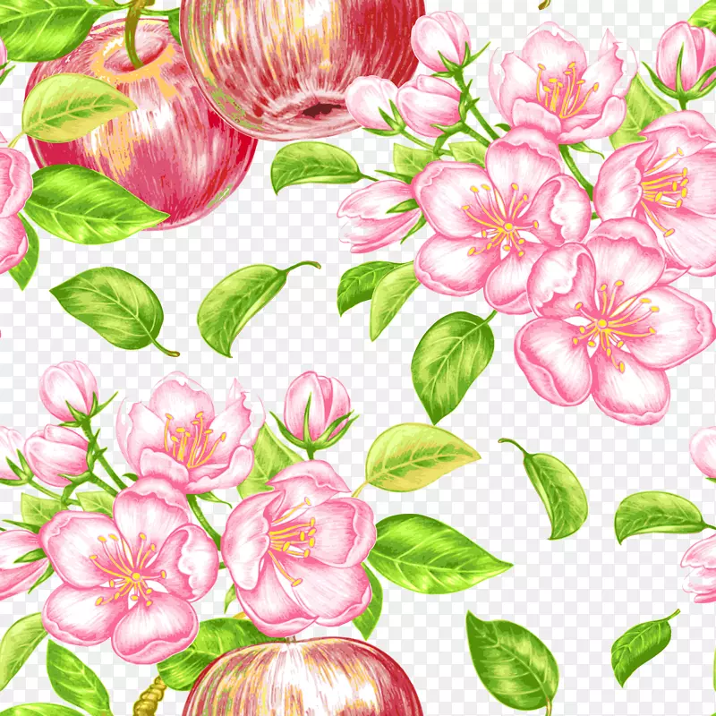 苹果派水果花