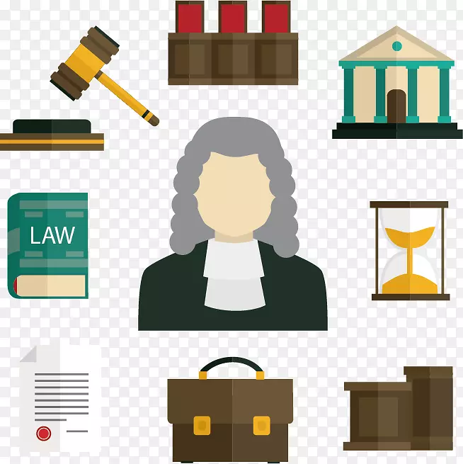 律师事务所法律建议图标-法律要素图标
