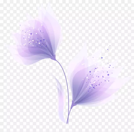 花-紫色抽象派花