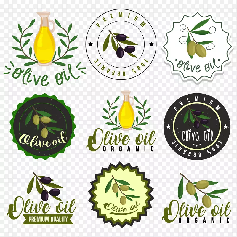 LOGO橄榄油标签-橄榄油图标收藏