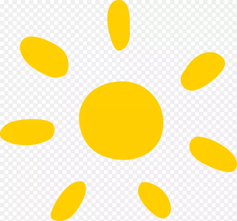 下载黄色图案-黄色卡通太阳