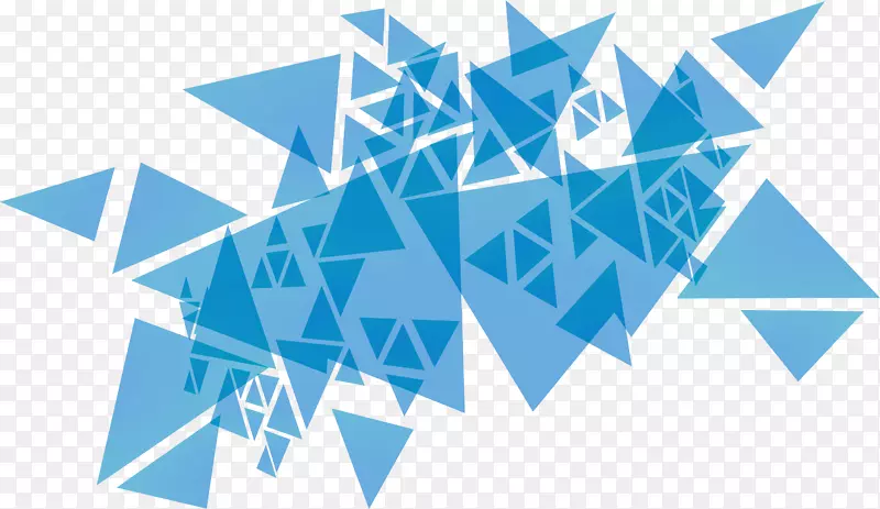 三角涂层下载-天蓝色三角碎片