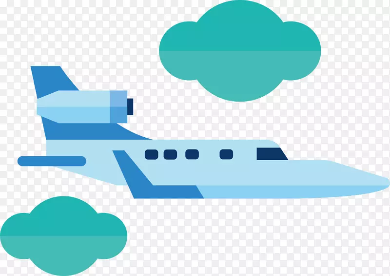 飞机剪辑艺术-云中的飞机