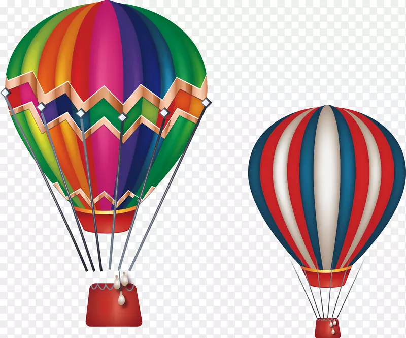 气球土坯插画-降落伞