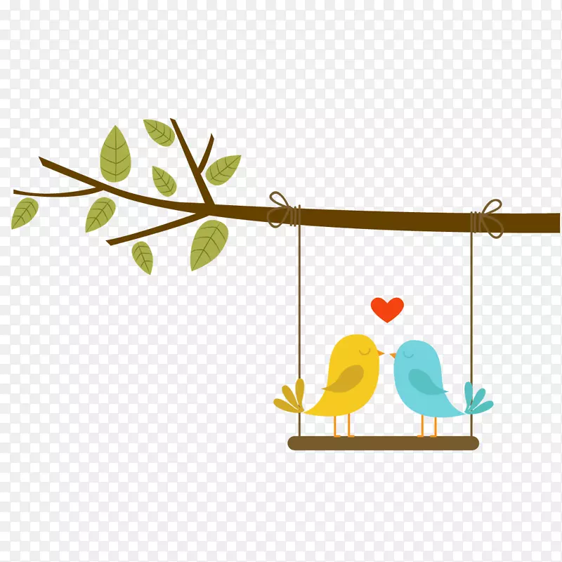 爱鸟-树枝上的爱鸟