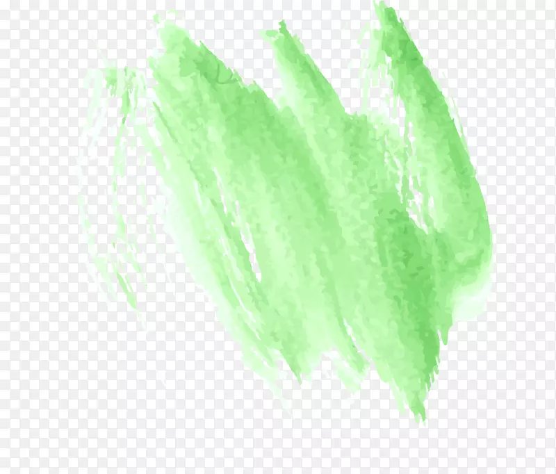 绿叶字体-墨水，水彩画云