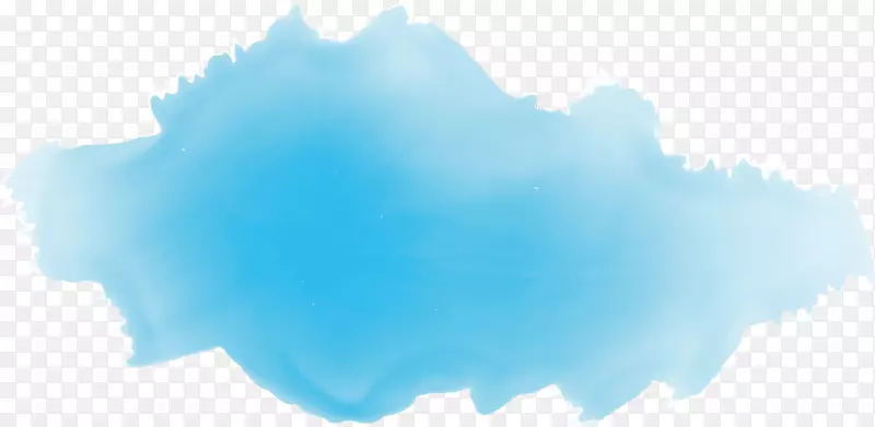 蓝天云壁纸-蓝色水彩阴影