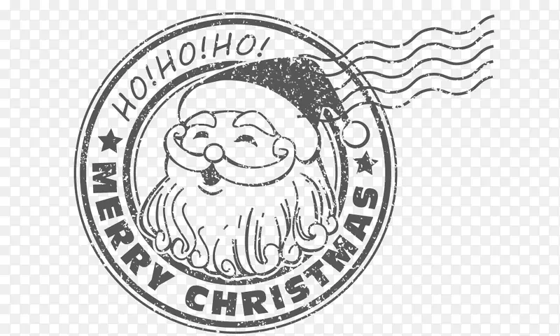 圣诞老人圣诞节-圣诞老人邮戳材料