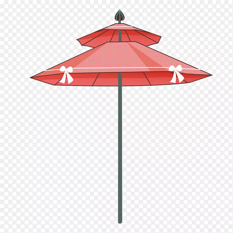 剪贴画-粉红色太阳伞