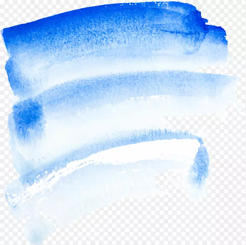 水彩画-蓝色水彩画涂鸦