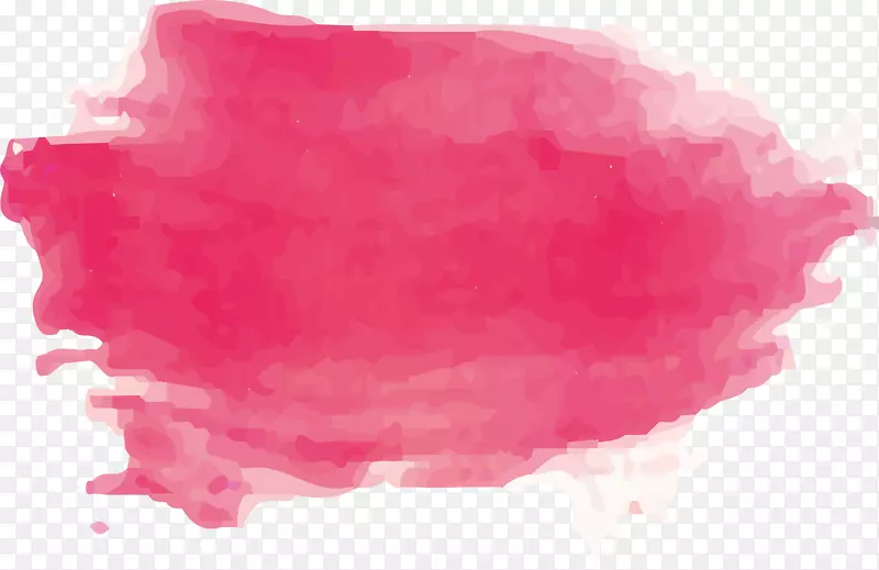 水彩画画笔粉红色水彩笔