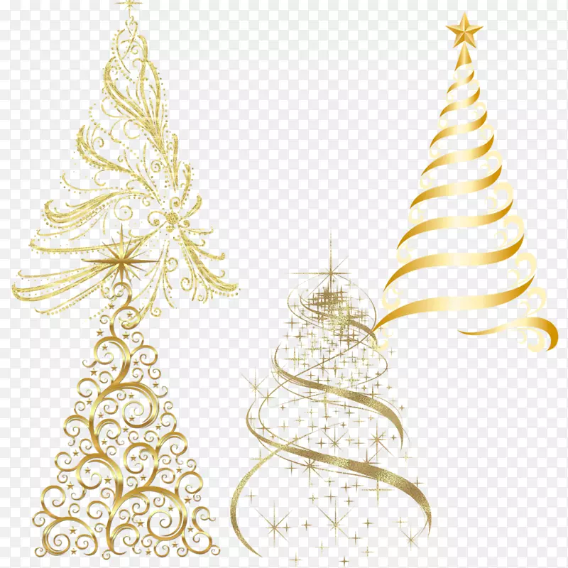 圣诞树圣诞点缀蜡烛-创意纯金圣诞树