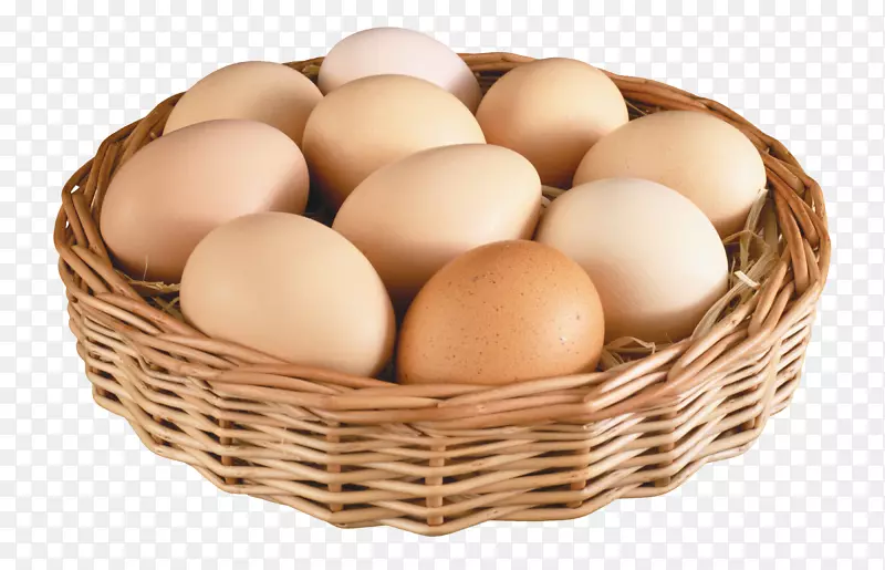 鸡蛋在篮子中煎蛋-鸡蛋PNG图像