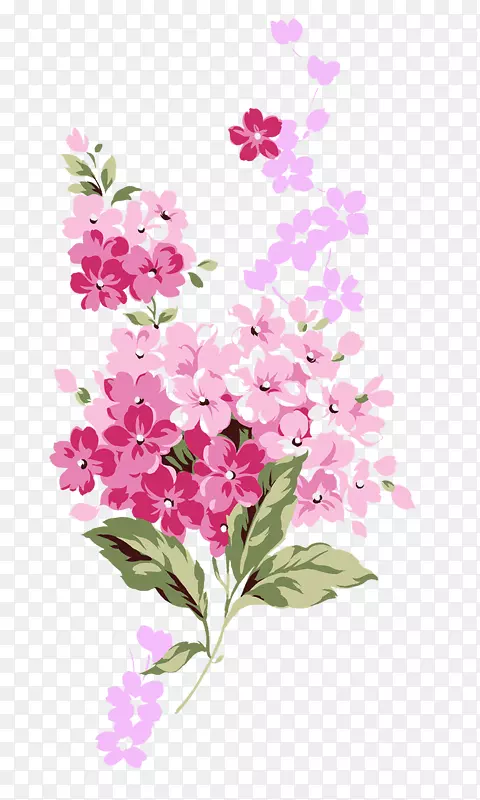 玫瑰花-粉红色小花