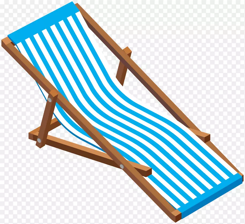 Eames躺椅长剪贴画-透明沙滩躺椅剪贴画